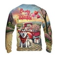 thumbnail image 2 of Be My Valentine's Siberian Husky Truck Full of Love Flower Balloon All Over Print 3D Sweatshirt Unisex Merch Husky Dog Lover Gifts - 02029, 2 of 6