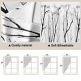 thumbnail image 5 of Black Branches Swag Valances for Windows, Kitchen Window Curtains Over Sink, Modern Abstract Art Forest Silhouettes Window Treatment Curtains for Living Room/Bedroom Curtains 2 Panel Sets 36"x45", 5 of 8