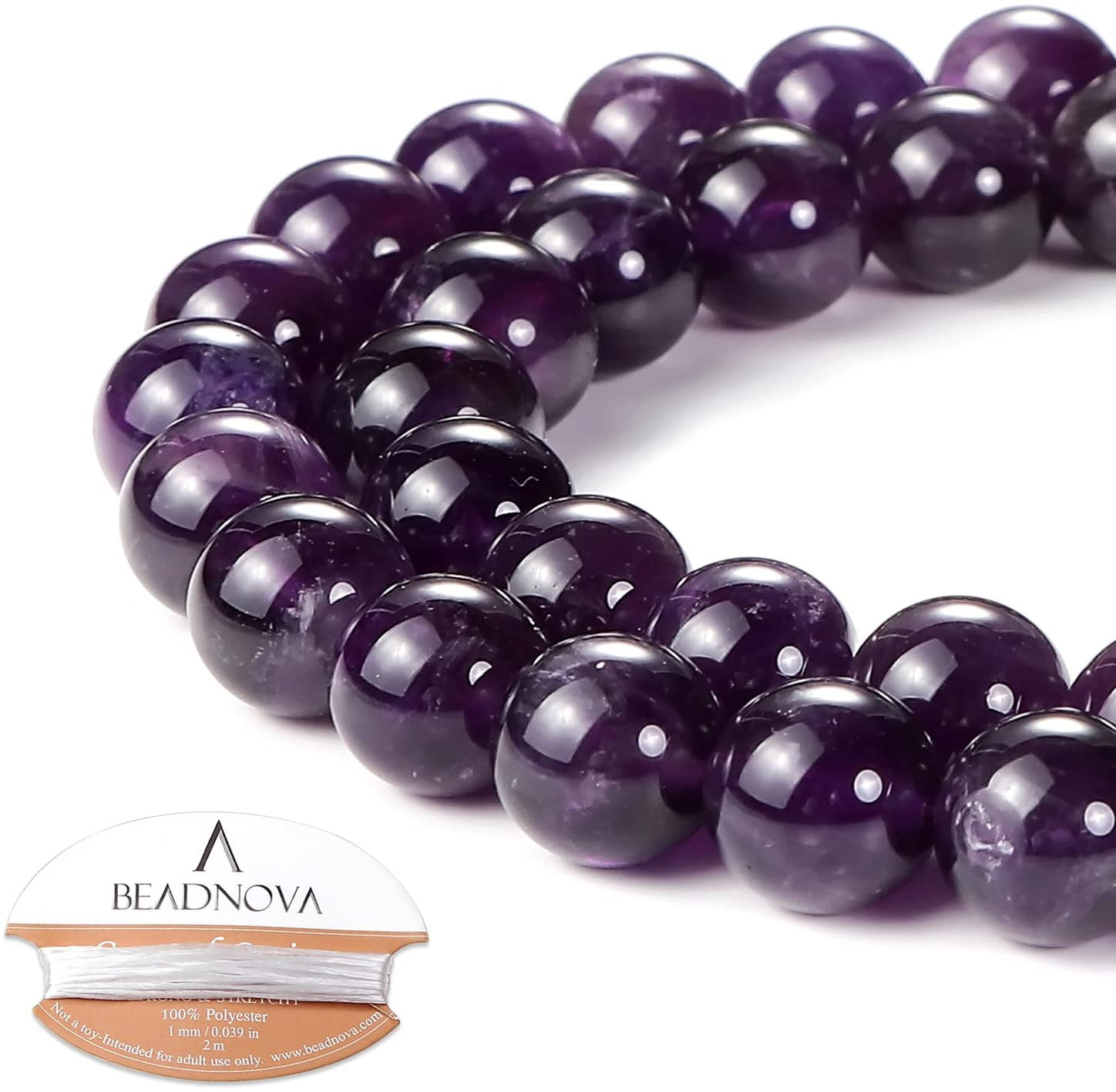 25mm Round Cake Natural Purple Lava Rock Loose Beads Jewelry Making Strand 15" 
