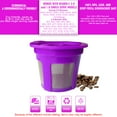 thumbnail image 2 of Yeacher Coffee Capsules Cup Refillable Reusable Coffee Filters Capsule Pods Integrated Design Stainless Steel Mesh Strainer Replacement for Keurig 2.0 and 1.0 with Brush & Spoon 8-Pack, 2 of 8