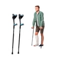 thumbnail image 1 of Muletas Ortopédicas Tipo Canadienses WALKITEASY con Alturas Ajustables para Adultos Soporte para Antebrazo Almohadillas Peso Máximo Soportado 130 kg, 1 of 8