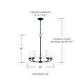 thumbnail image 2 of Capital Lighting 415251-338 Dixon 5 Light 23" Wide Chandelier - Bronze, 2 of 7