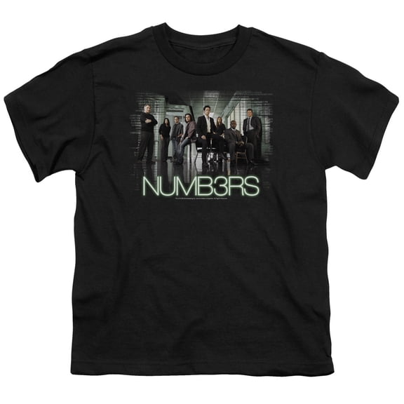 Numb3Rs - Numbers Cast - Youth Short Sleeve Shirt - Large