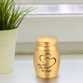 thumbnail image 6 of oshhnii Dog Cat Funeral Storage Container Pet Burial Retain Memories Metal Urn Gold, 6 of 9