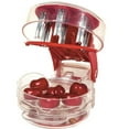 thumbnail image 3 of Kitchen Aid Cherry PitterDeluxe Multi Fruit Pit Corer Core Cutter Remover Prep Helper Machine Mason Jar Tool Gadget Red for 6 Cherries Plums Olives Berries, 3 of 5