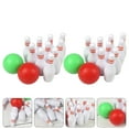 thumbnail image 4 of 2 Ensembles de Mini Balles de Jeu de Quilles Modèle Balles de Jeu de Quilles Simulées Mini Accessoire de Maison, 4 of 8