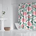 thumbnail image 3 of Waterproof Pioneer Shower Curtain 84x72 Inch Polyester Unique Colorful Floral Shower Curtain for Bathroom Hotel Home Decor with 12 Plastic Hooks, 3 of 5