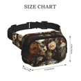 thumbnail image 4 of Balery Vintage Floral Vase A Mochila Cinturón para Mujeres y Hombres, Bolsa de Cintura Impermeable de Doble Capa con Correa, 4 of 9