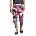 thumbnail image 5 of G-style USA Men's Belted Camo Cargo Shorts 9AP10 - PINK CAMO - 42, 5 of 6