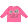 thumbnail image 3 of Inktastic My Pap Pap Grandpa Loves Me Boys or Girls Long Sleeve Toddler T-Shirt, 3 of 5