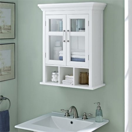 Atlin Designs Two Door Wall Medicine Cabinet In White Walmart Com