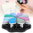 thumbnail image 3 of 8 Color Petal Shape Ink Pad, Pigment Type Printing Ink with Removable Petals for Scrapbooking, DIY Stamping, Coloring, Slow Drying, Easy to Clean, 3 of 7