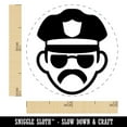 thumbnail image 2 of Occupation Police Officer Man Icon Self-Inking Rubber Stamp Ink Stamper - Brown Ink - Mini 1/2 Inch, 2 of 7