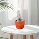 thumbnail image 4 of Jarrón de plástico para decoración del hogar - maceta vidriada de imitación para armario de televisor del salón con arreglos florales secos o frescos, 4 of 6