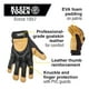 thumbnail image 2 of Guantes Extragrandes Cuero De Cabra Para Trabajo Klein Tools 60189, 2 of 6