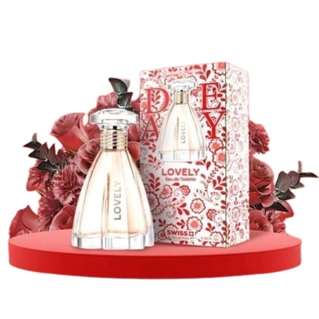 Lovely Perfume for Women – Eau de Toilette Spray – 3.38 oz (100 ml) – Long-Lasting Fresh and Feminine Fragrance