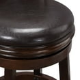 thumbnail image 7 of Boraam Augusta 24in. Swivel Wood Kitchen Counter Stool, Cappuccino Finish and Brown Faux Leather, 7 of 7