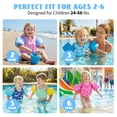 thumbnail image 3 of Koorium Kids Swim Vest Float Jacket for 2-6 Years Boys Girls,Double Safety Buckles Arm Floaties,Adjustable Buoyancy Life Jacket for Pool Beach Lake Water Play, 3 of 11