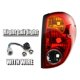 thumbnail image 3 of 2 uds luz trasera de coche lámpara de freno con cableado para L200 2005-2016 lente roja amarilla iluminación de señal luz trasera de coche, 3 of 5