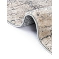 thumbnail image 7 of Unique Loom Oasis Collection Area Rug - Water (6' Octagon Gray/Ivory), 7 of 7
