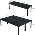 thumbnail image 2 of Tribesigns 78.74-Inch Large Black Conference Room Table, Modern Office Meeting Seminar Desk with Metal Legs and Adjustable Foot Pads, Seats 6-8, Only Table Included, 2 of 5