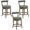 Stone, variant on ROME OAK Ruxban 26" Swivel Counter Stool, Reclaimed Oak, Stone Vegan Leather, Set of 4