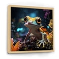 thumbnail image 2 of Designart "Frog Movement In Expressionism II" Frogs & Toads Floater Framed Canvas Wall Art, 2 of 5