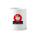 thumbnail image 1 of Musica hip hop respeto realmente alabanzas Cepillo de dientes titular de la pluma Mug de ceramica blanca taza 350ml, 1 of 2