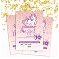 thumbnail image 2 of Darling Souvenir Pink Birthday Invitation Card Printable Fill or Write In Blank Invites Party Supplies Pack Of 28 5 x 7 Inches, 2 of 5