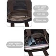 thumbnail image 3 of Women’s Large Canvas Tote Bag Convertible Backpack Lightweight Crossbody Shoulder Bag Multi-pocket Top Handle Work Bag, 3 of 6