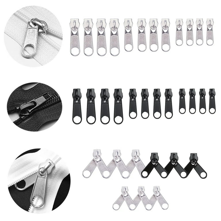 85Pcs Zipper Repair Kit with Zipper Install Pliers for Clothing