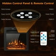 thumbnail image 6 of Costway 18'' Electric Fireplace Insert 5100 BTU Freestanding Heater with Remote Control, 6 of 10