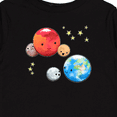 thumbnail image 4 of Inktastic Planetary Playdate Cute Earth, Mars, and Moons Boys or Girls Long Sleeve Toddler T-Shirt, 4 of 5