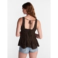 thumbnail image 3 of No Boundaries Lace Godet Tank Top, Women’s XXS-XXL, 3 of 5