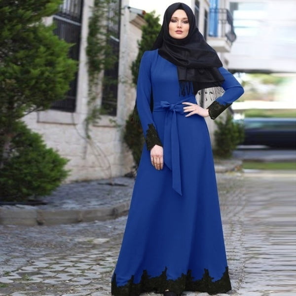 Muslim Abaya Arab Robes Turkish Maxi 