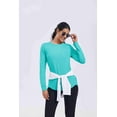thumbnail image 4 of Pinspark Long Sleeve Workout Tops for Women Athletic Hiking Shirt Crew Neck Yoga Top Lightweight Rash Guard, 4 of 8