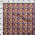 thumbnail image 3 of oneOone Rayon Purple Fabric Abstracts Sewing Material Print Fabric By The Yard 56 Inch Wide, 3 of 5