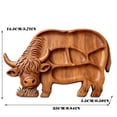 thumbnail image 5 of Dwellin Easter Tray Plate St. Patrick's Day Serving Platters Reusable Rabbit Clovers Cow Wooden Charcuterie Board for Food Snack Candys Cookie, 5 of 5