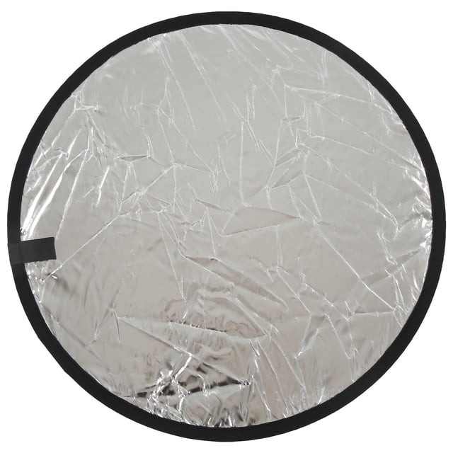 Portable Photography Reflector,Silver White 2 In1 Light Reflectorsfor Photography Round Photography Reflector Smooth Operation