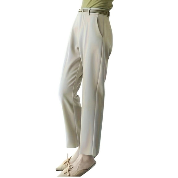 UAMVSH Dress Pants Women Business Casual Straight Leg Pants with Pockets High Waisted Work Office Trousers