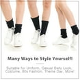thumbnail image 6 of Basico Lightweight Slouchy socks for women | Black Slouch Socks for Girls | Scrunch Socks | (3PK, Shoe Size 5-9 1/2), 6 of 6