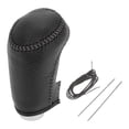 thumbnail image 1 of Cubierta de pomo de cambio de marcha Unique Bargains para Chevrolet Malibu 2016-2020, antideslizante, negra y gris, protector de mango de cambio de palanca de cuero sintético, 1 Pc, 1 of 6