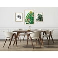 thumbnail image 5 of Kate and Laurel Sylvie EV Monstera, 582 Monstera and Monstera Leaves Framed Canvas Wall Art Set by Various Artists, 3 Piece Set Natural, House Plant Art for Wall, 5 of 6