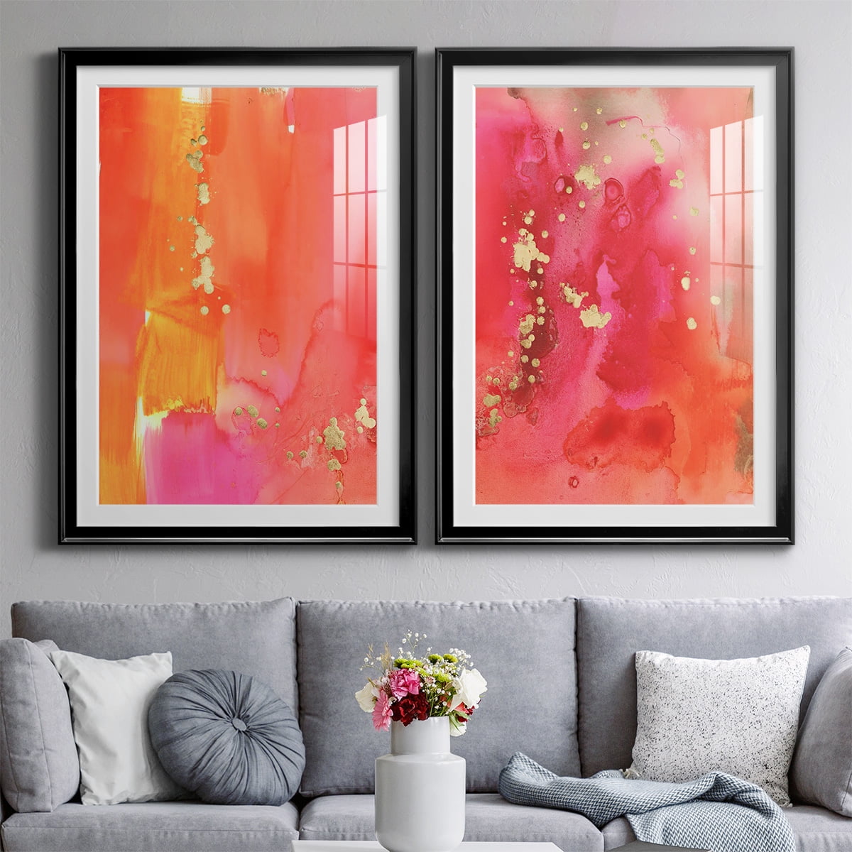 Wexford Home Mythological III Premium Framed Print, 22.5" x 30.5" - Ready to Hang, Black (Set of 2)