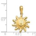 thumbnail image 3 of 14k Diamond-Cut Small Sun Charm in 14k Yellow Gold, 3 of 3