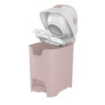 thumbnail image 4 of Foundations Mini Hands-Free Diaper Pail with Airtight Lid - Durable & Odorless Diaper Disposal, Large Capacity, Holds up to 30 Newborn Diapers, Refill with Any Bags - Pink, 4 of 5