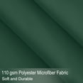 thumbnail image 4 of Juego de sábanas de microfibra de poliéster cepillado de 110gsm PiccoCasa de 4 piezas, tamaño Queen, color verde, 4 of 7