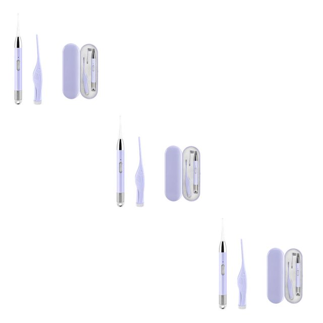Advancent 2 piezas de herramientas de extracción de cera para los oídos, pinzas de cuchara de cera para los oídos con luz pequeña, pinzas Type3 NO3
