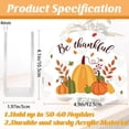 thumbnail image 2 of Thanksgiving Napkin Holder for Table Pumpkin Autumn Leaves Acrylic Serviette Dispenser Tabletop Cocktail Napkins Organizer Tissue, 2 of 9