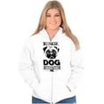 thumbnail image 4 of Only My Dog Understands Me Pet Lover Zip Up Hoodie Men's Women's Brisco Brands X, 4 of 6